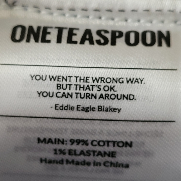 One Teaspoon  High Waist Denim Short Size 24 - Picture 12 of 12